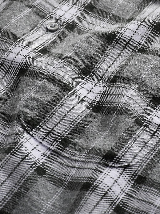Image number 4 showing, Organic Cotton Relaxed Flannel Shirt