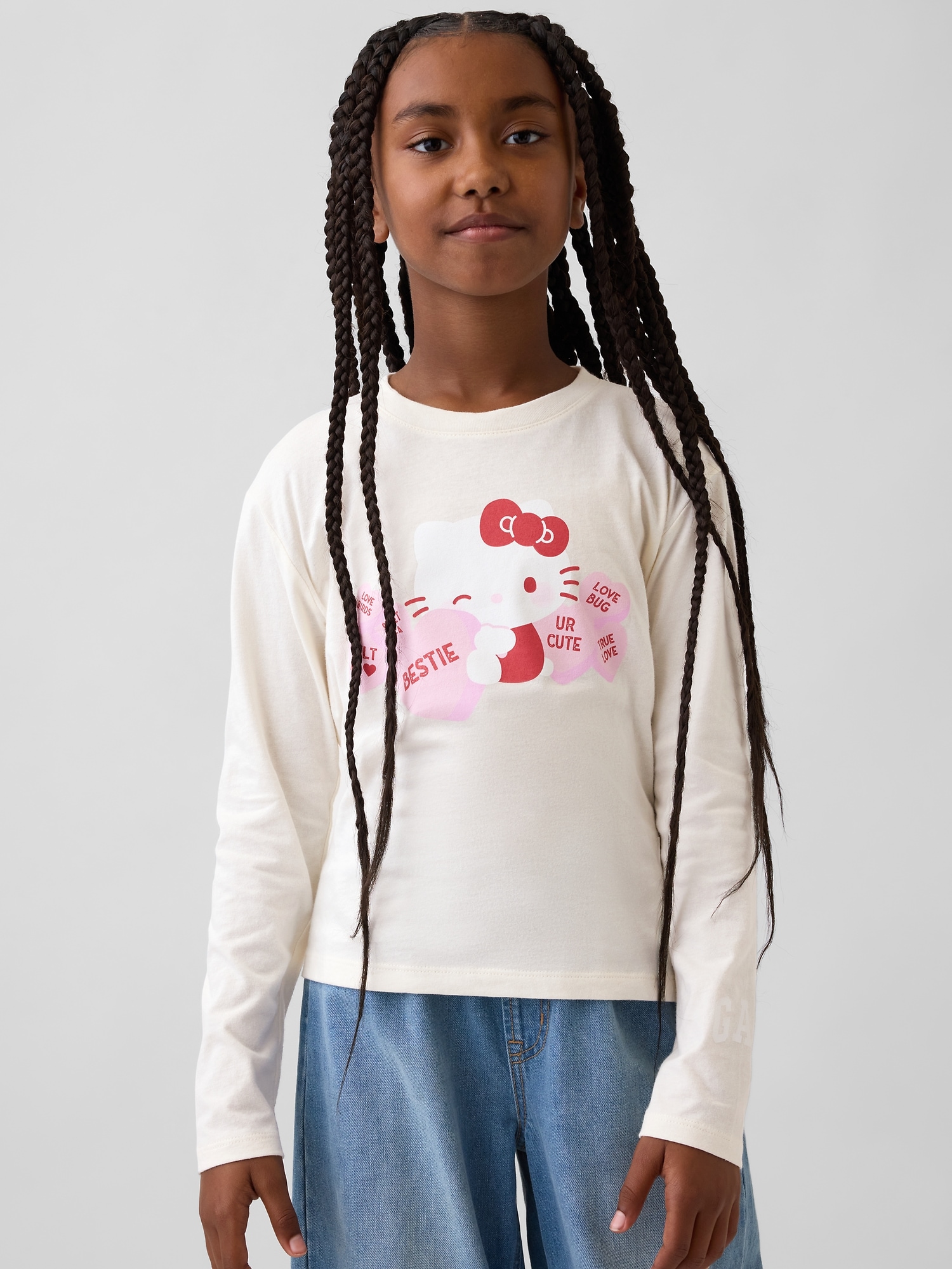 Kids Hello Kitty Oversized Graphic T-Shirt