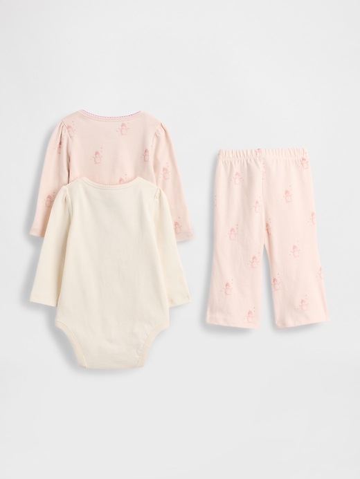 Image number 2 showing, Baby Organic Cotton Bodysuit Outfit Set (3-Pack)