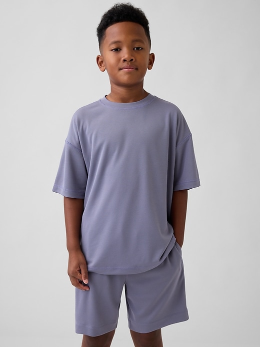 Image number 1 showing, Kids GapFit Tech Recycled Mesh T-Shirt