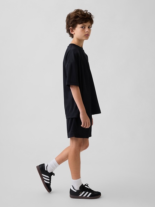 Image number 4 showing, Kids GapFit Tech Recycled Mesh T-Shirt
