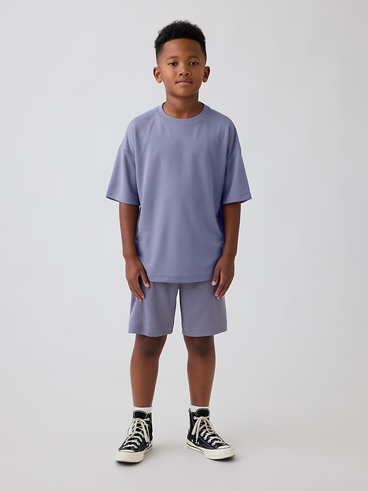 Image number 4 showing, Kids GapFit Tech Recycled Mesh T-Shirt