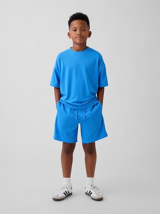 Image number 1 showing, Kids GapFit Tech Recycled Mesh Shorts