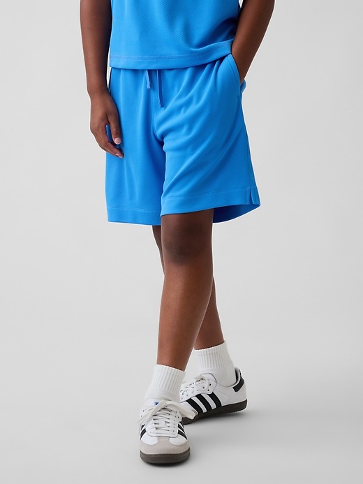 Image number 4 showing, Kids GapFit Tech Recycled Mesh Shorts
