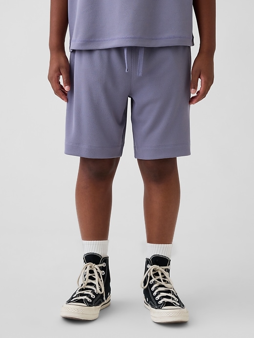 Image number 4 showing, Kids GapFit Tech Recycled Mesh Shorts