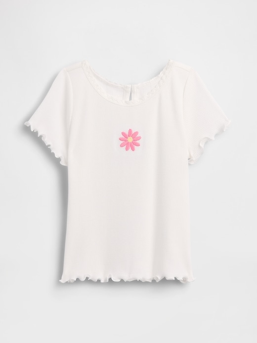 Image number 1 showing, Baby & Toddler Embroidered Rib T-Shirt