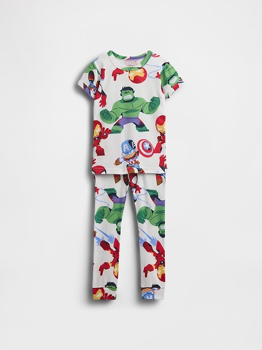 Image number 1 showing, Baby & Toddler Marvel Organic Brushed Cotton PJ Set
