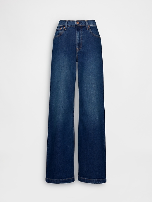 Image number 8 showing, High Rise Stride Wide-Leg Jeans