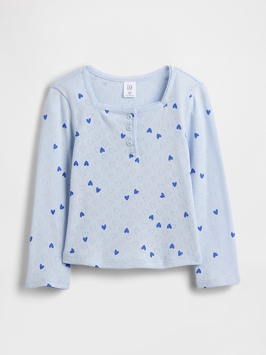 Image number 1 showing, Baby & Toddler Pointelle Henley Top
