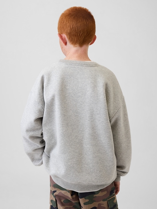 Image number 3 showing, Kids VintageSoft Relaxed Crewneck Pocket Sweatshirt