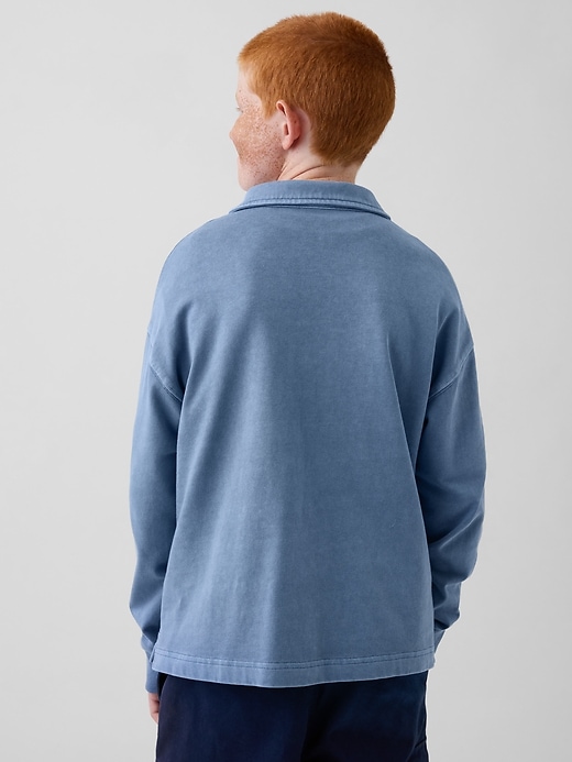Image number 3 showing, Kids Relaxed Washed Polo Shirt