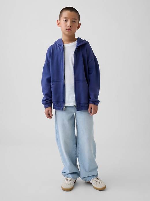 Image number 4 showing, Kids VintageSoft Relaxed Zip Hoodie