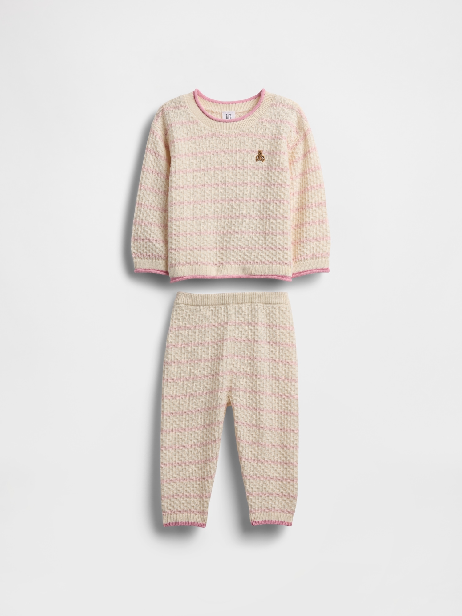 Baby Crochet Sweater Outfit Set