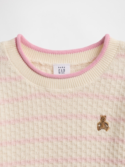 Image number 3 showing, Baby Crochet Sweater Outfit Set