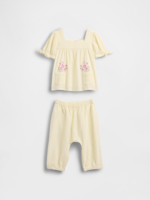 Image number 1 showing, Baby Seersucker Outfit Set