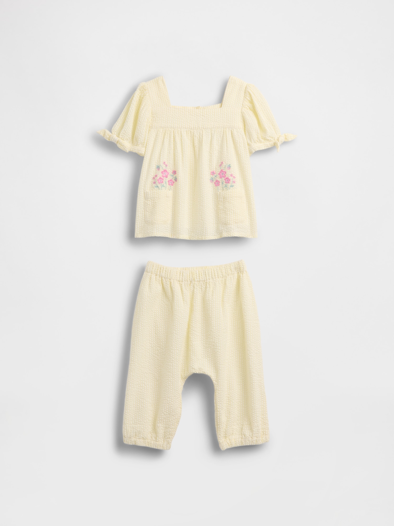Baby Seersucker Outfit Set