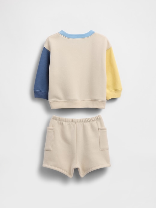 Image number 2 showing, Baby VintageSoft Colorblock Logo Outfit Set