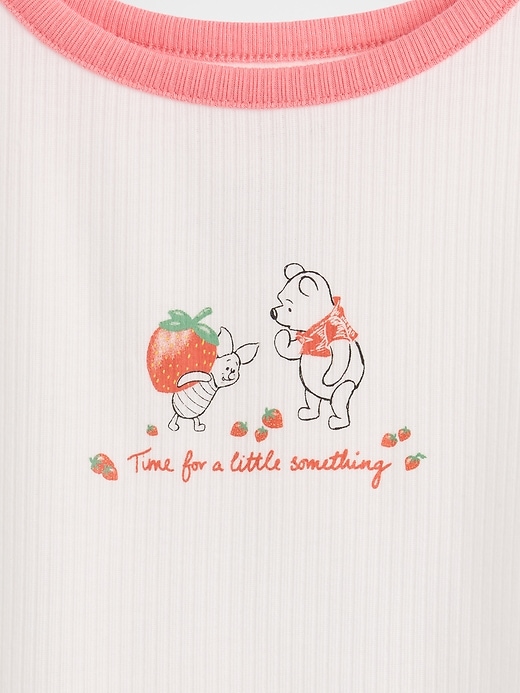 Image number 4 showing, Kids Winnie The Pooh Recycled Rib PJ Short Set