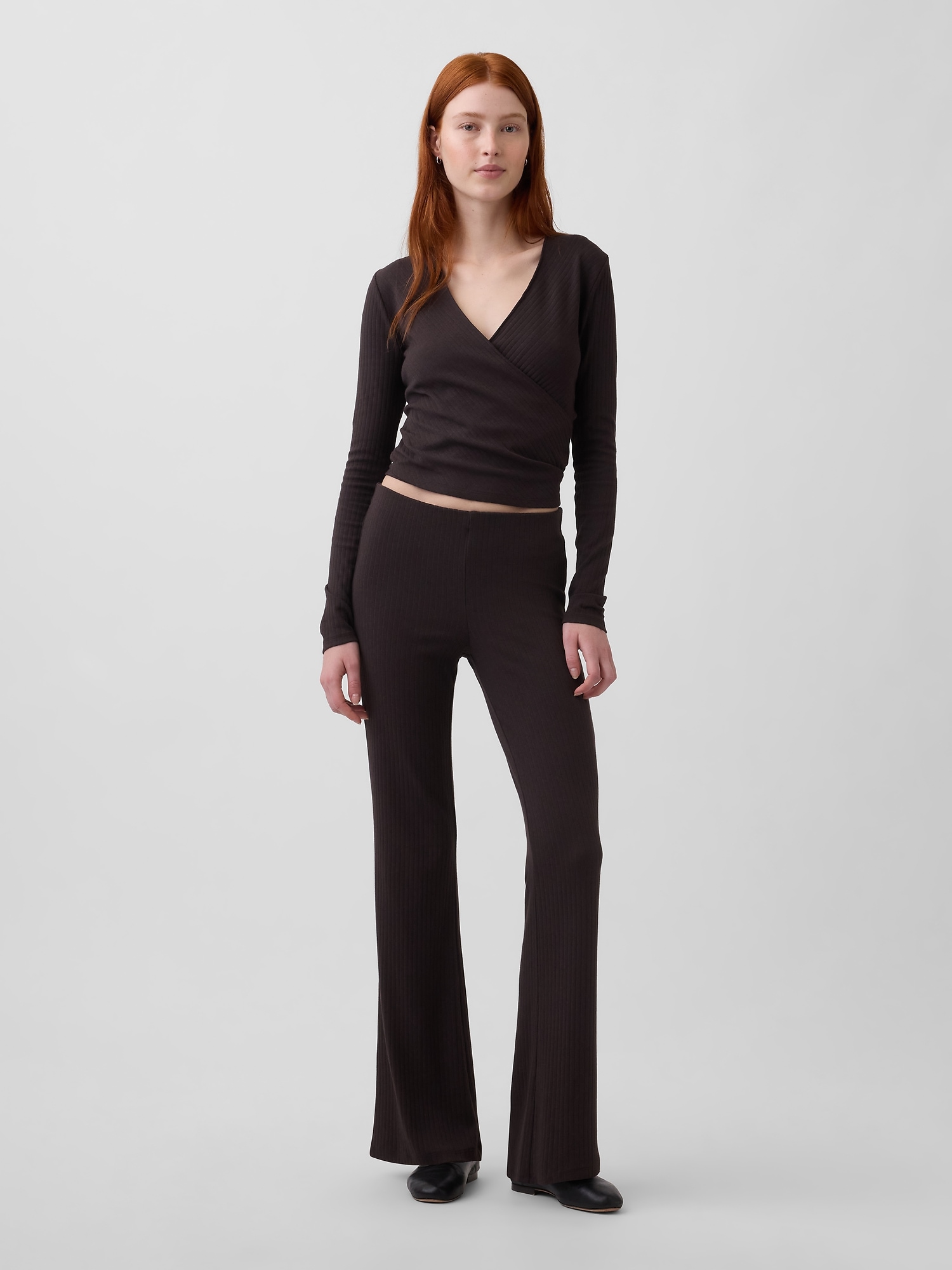 Modern Wide Rib Flare Pants