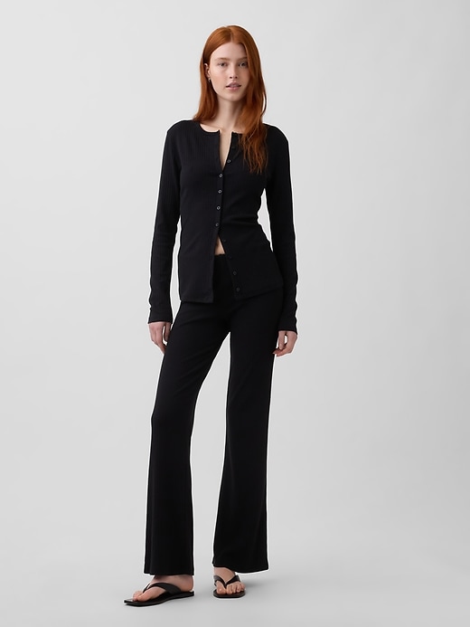 L'image numéro 5 présente Cardigan moderne à côtes large