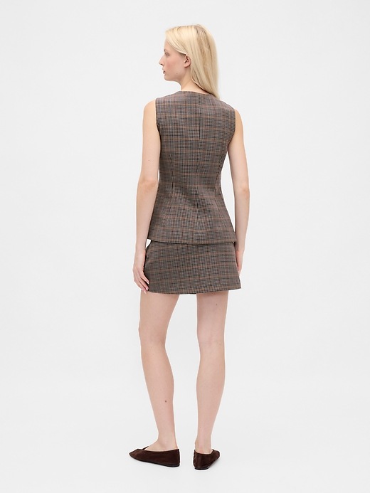 Image number 2 showing, Herringbone Mini Skort