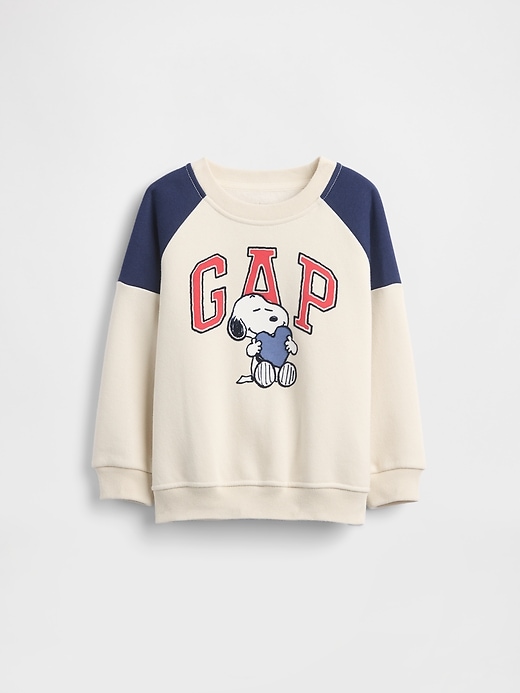 Image number 1 showing, Baby & Toddler Snoopy Logo Raglan Sweatshirt
