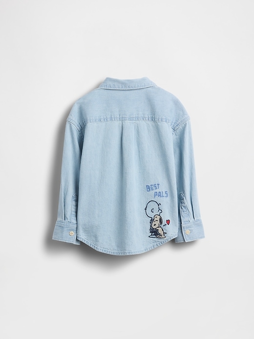 Image number 3 showing, Baby & Toddler Peanuts Denim Big Shirt