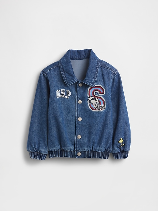 Image number 2 showing, Baby & Toddler Snoopy Logo Denim Jacket