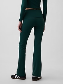 Image number 3 showing, GapFit Smooth Foldover Mini Flare Leggings