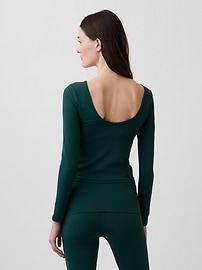 Image number 3 showing, GapFit Smooth Boatneck T-Shirt