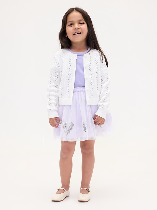 Image number 1 showing, Baby & Toddler Tulle & Sequin Heart Skirt