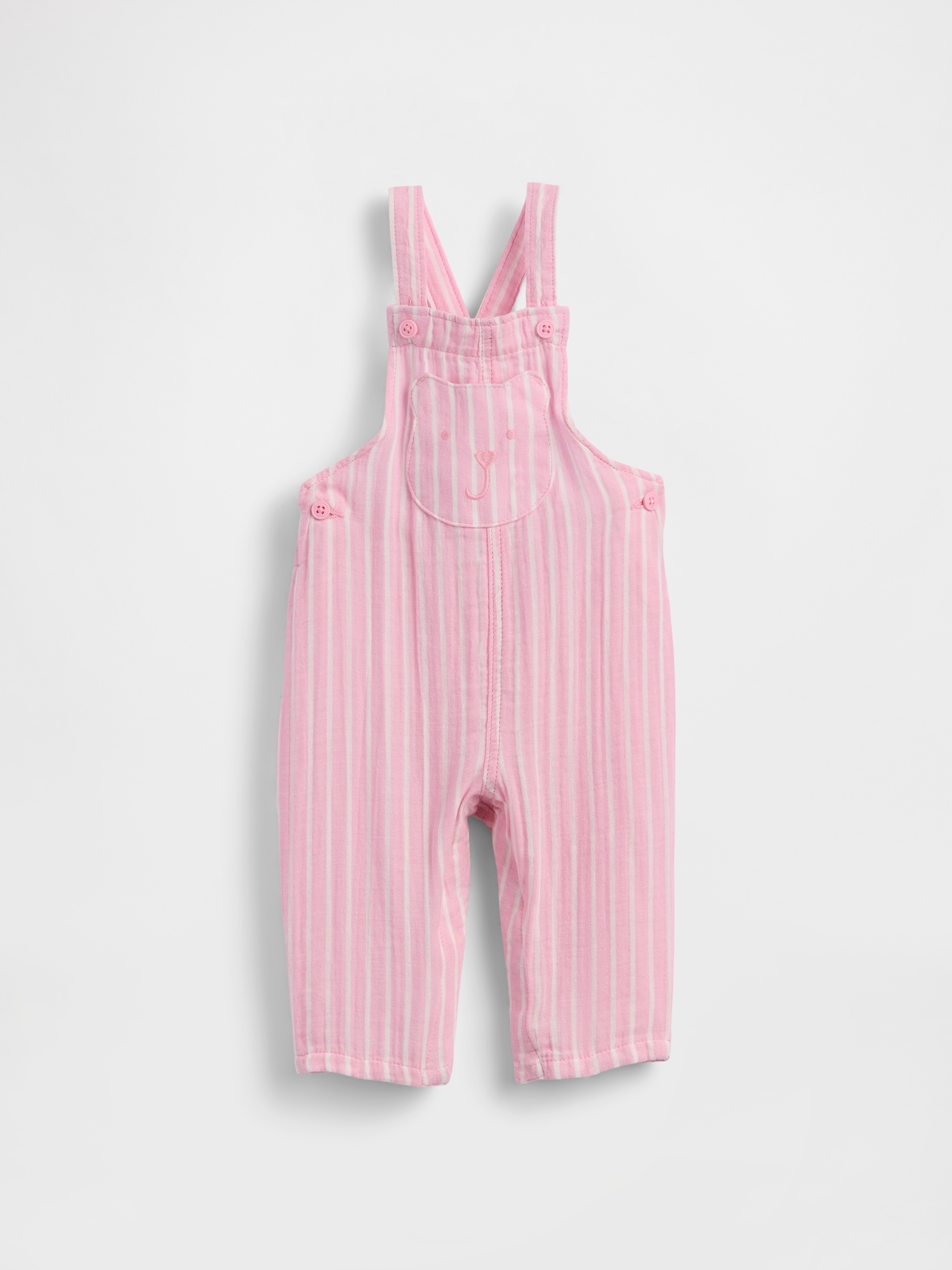 Baby Cotton-Gauze Brannan Bear Overalls