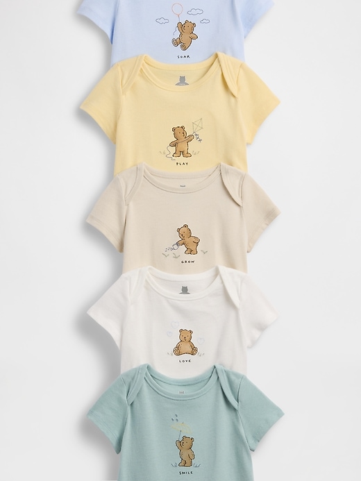 Image number 3 showing, Baby First Favorites Organic Cotton Bodysuit (5-Pack)