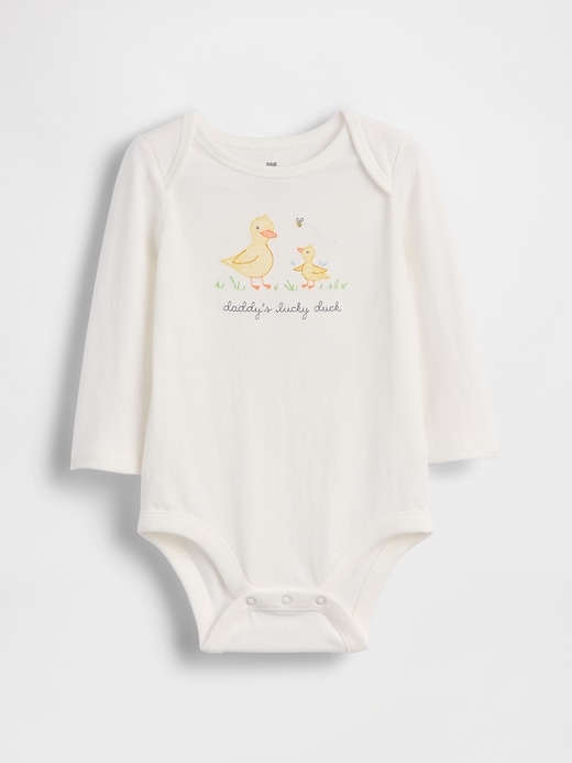 Image number 1 showing, Baby First Favorites Organic Cotton Graphic Bodysuit