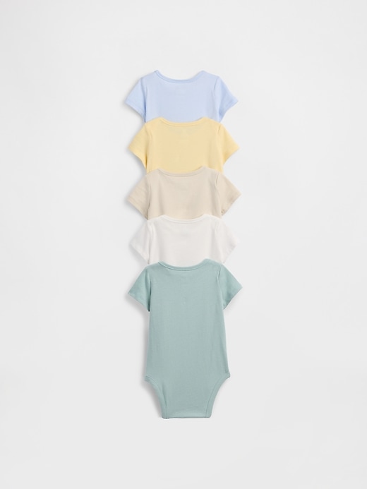 Image number 2 showing, Baby First Favorites Organic Cotton Bodysuit (5-Pack)