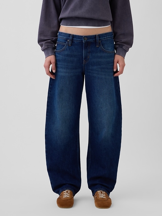 Image number 2 showing, Low Rise Barrel Jeans