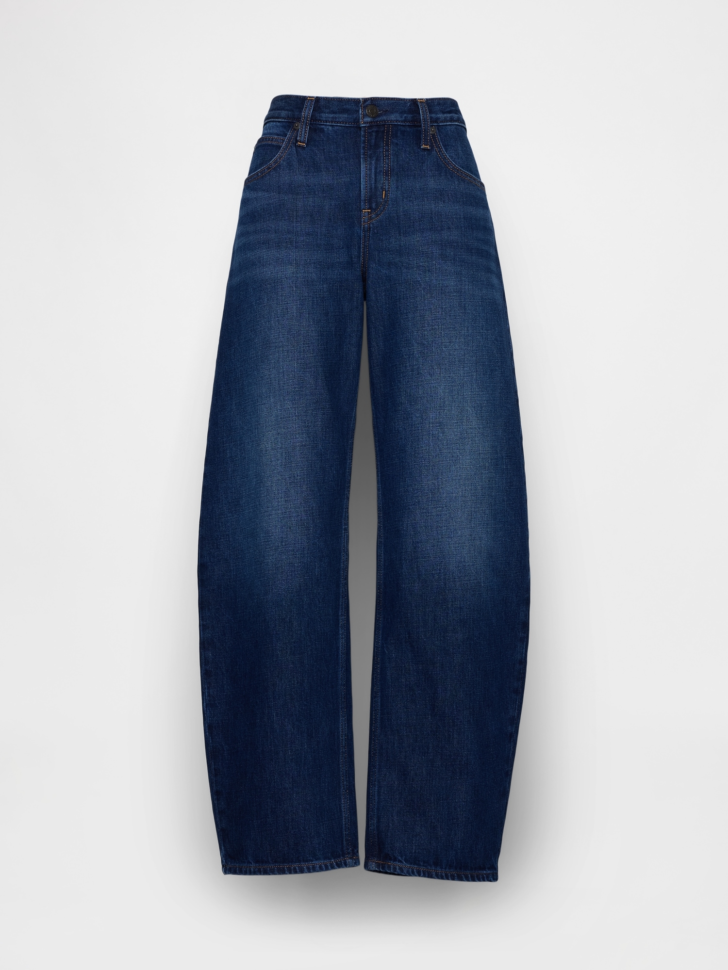 Low Rise Barrel Jeans