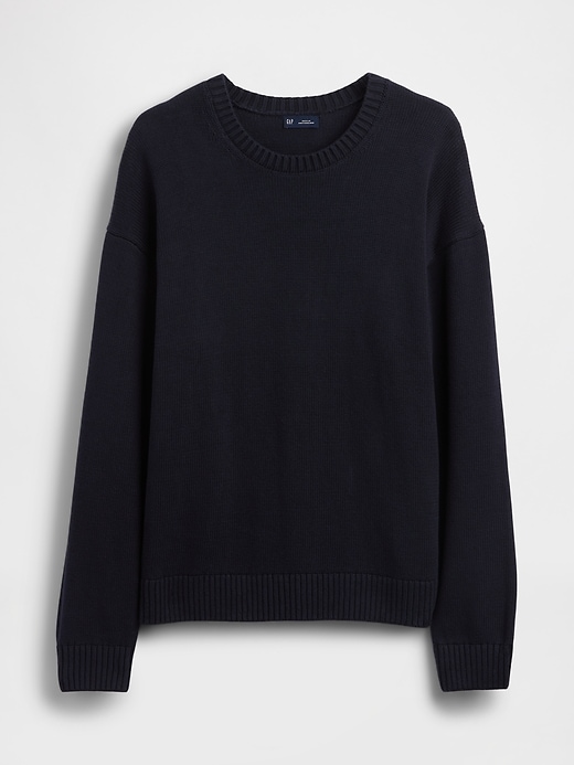 Image number 5 showing, Relaxed Crewneck Crop Sweater