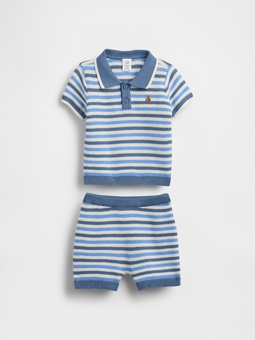 Image number 1 showing, Baby Sweater Polo Outfit Set
