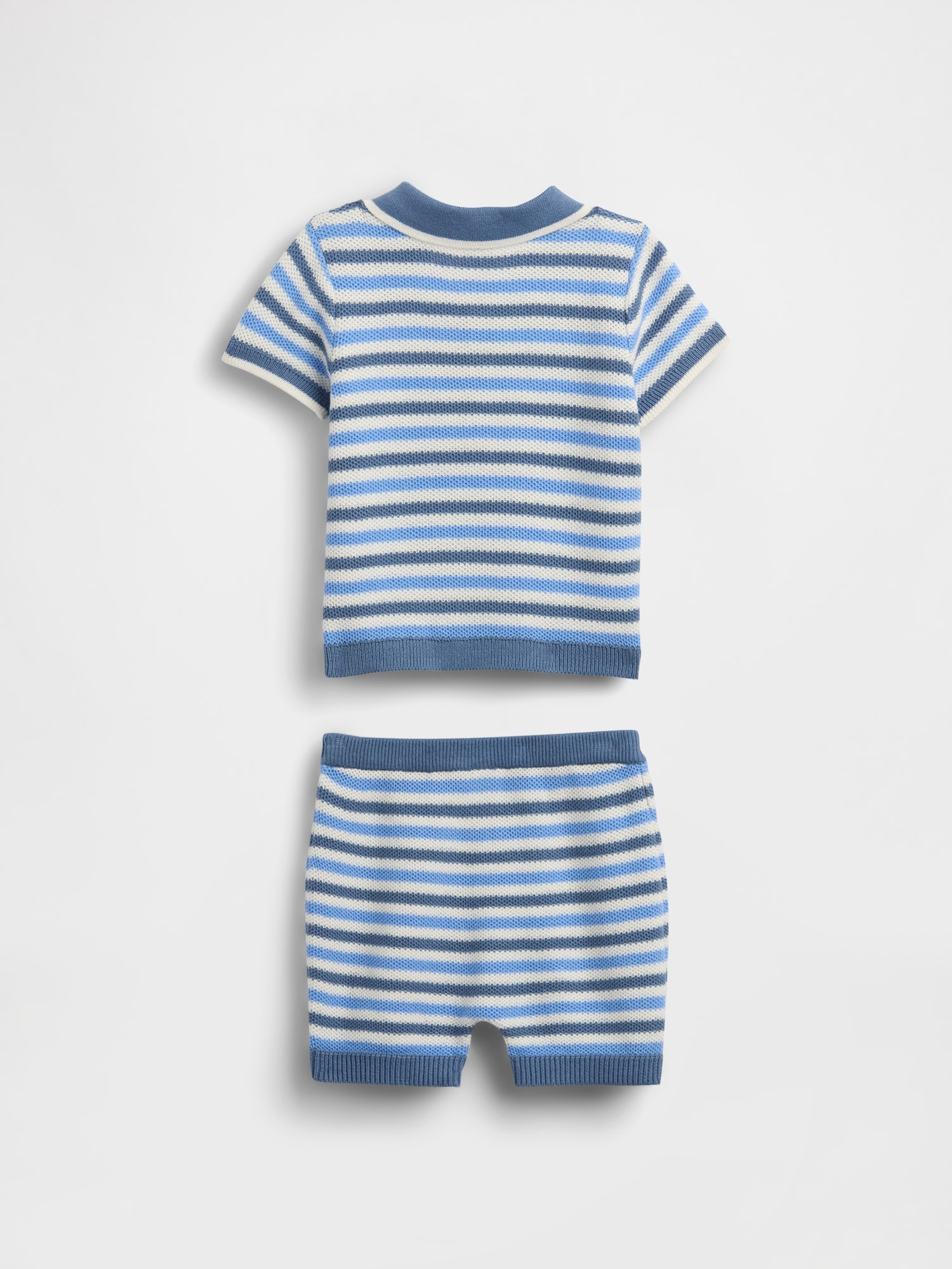 Baby Sweater Polo Shirt Outfit Set