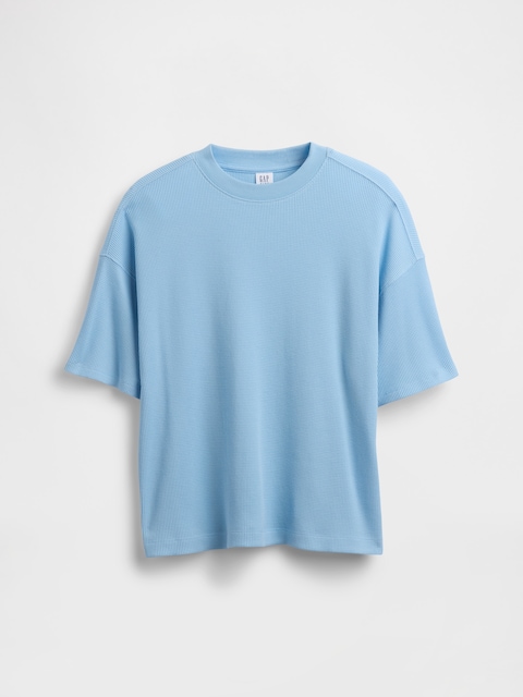 T-SHIRT GAUFRÉ SURDIMENSIONNÉ POUR ENFANT