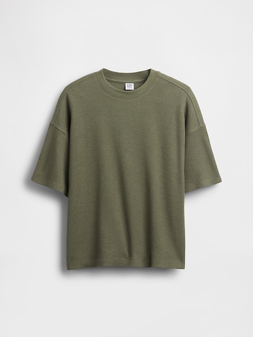 Image number 1 showing, Kids Oversized Waffle T-Shirt