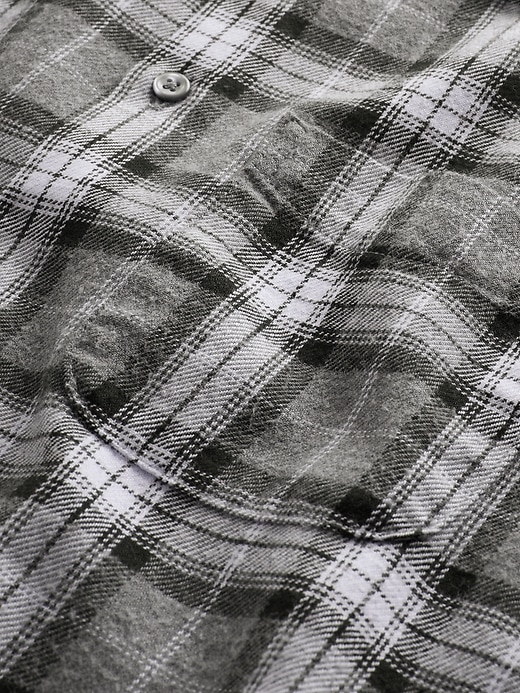 Image number 4 showing, Organic Cotton Relaxed Flannel Shirt