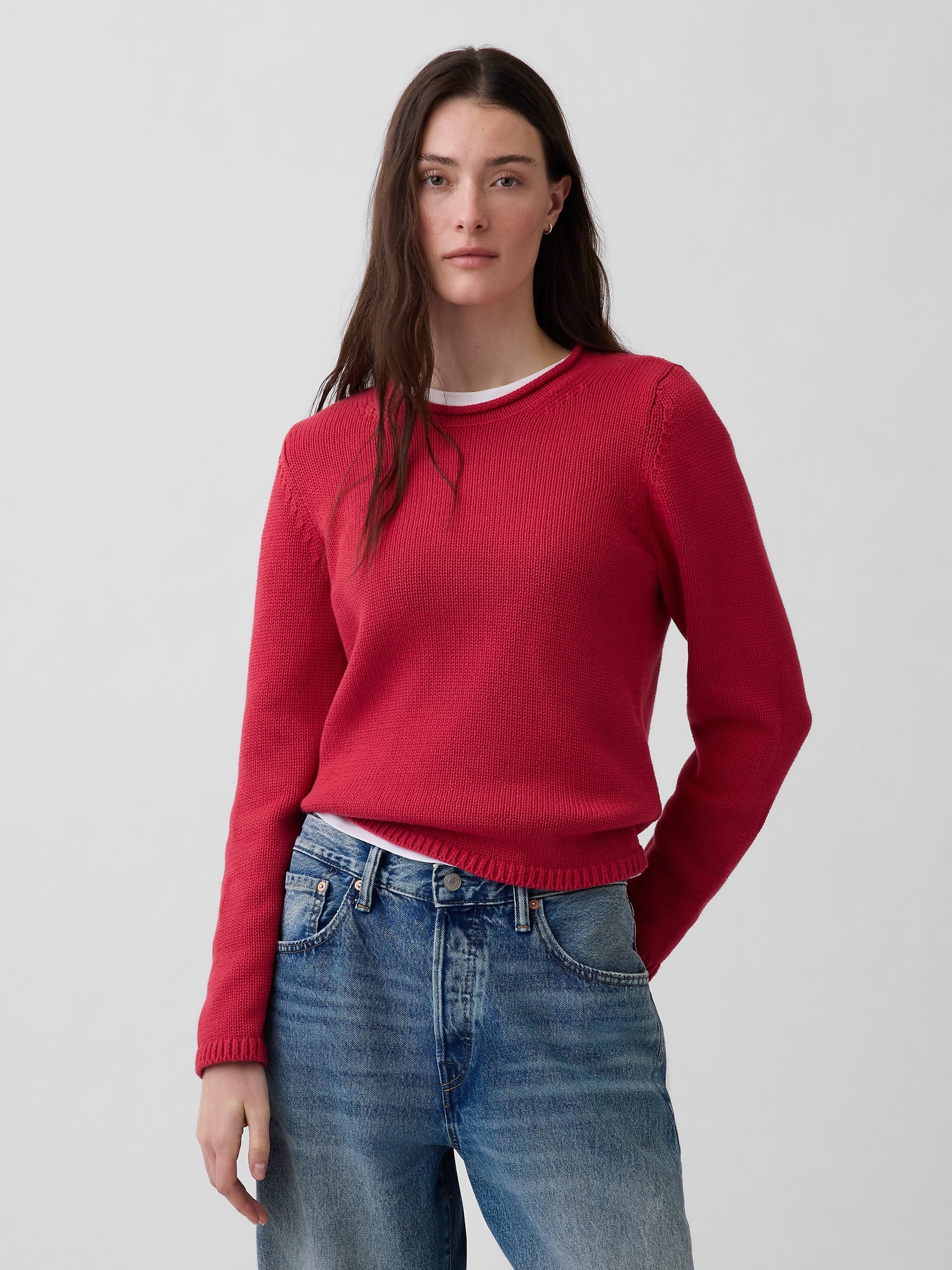 100% Cotton Rollneck Sweater