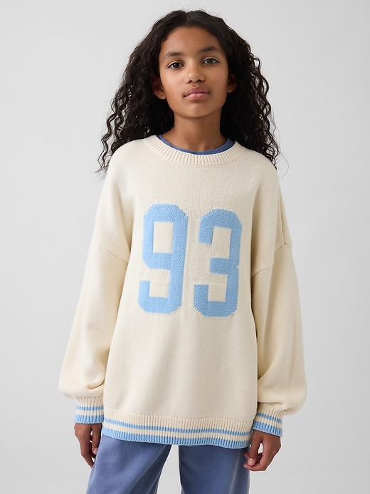 Image number 1 showing, Kids Oversized Tunic Sweater