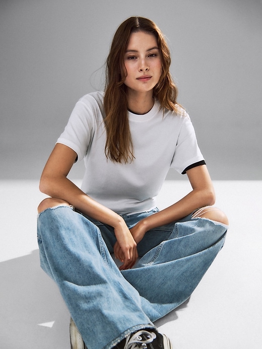 Image number 6 showing, Supima® Cotton Relaxed T-Shirt