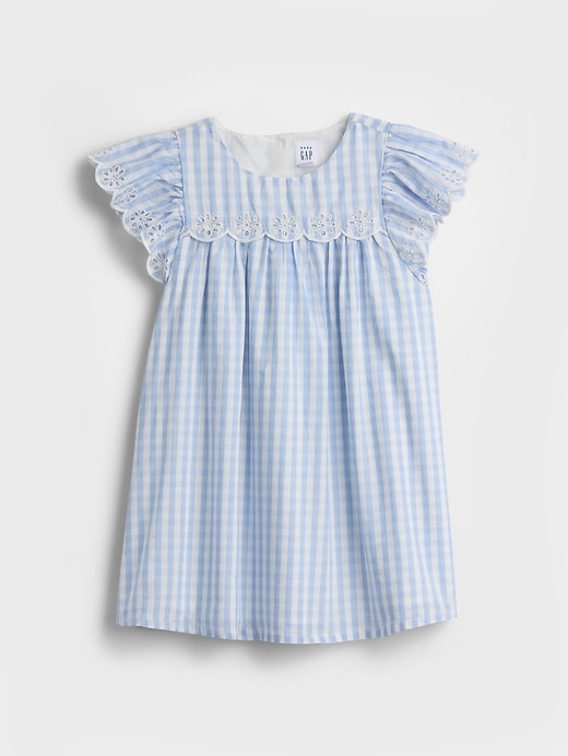 Image number 2 showing, Baby & Toddler Eyelet Gingham Dress