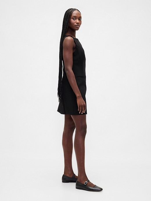 Image number 3 showing, BiStretch Button-Front Mini Dress