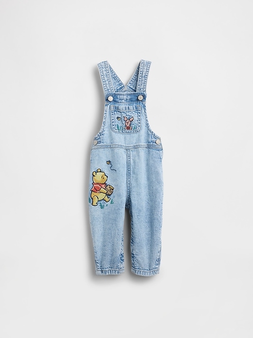 Image number 1 showing, Baby Winnie The Pooh Denim Overalls