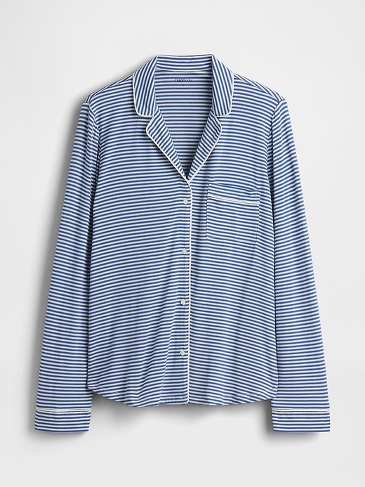 L'image numéro 4 présente Chemisier de pyjama en modal